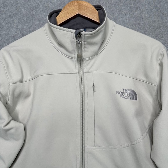 The North Face Apex Softshell Jacket Womens XL Cream Zip Lightweight Outerwear - Picture 2 of 11